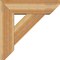 Ekena Millwork Traditional Slat Rough Sawn Bracket w/ Offset Brace, Western Red Cedar, 8"W x 26"D x 26"H BKT0806X26X26TRA06RWR - alternate 2